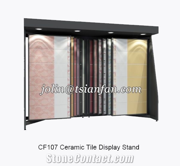 Push-Pull Floating Flooring Tile Display Stand - Cf107
