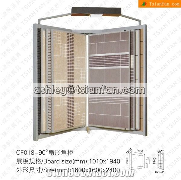 Simple Classical Angle Shape Display Rack for Tiles-Marbles-Granites -Cf018