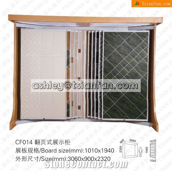 Wood+Metal Custom Ceramic Tiles-Granites-Marbles Display Stand -Cf014