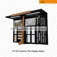Wood+Metal Tile Display Rack Stand -Cf103