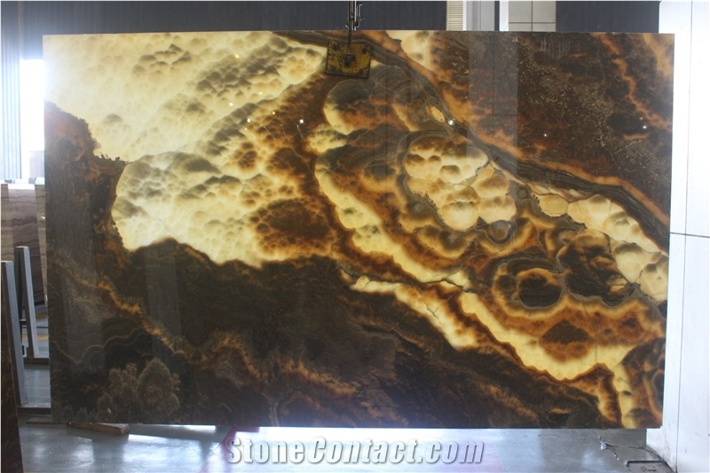 Ink Onyx Slabs & Tiles, Nature Painting Wall & Floor Decoration