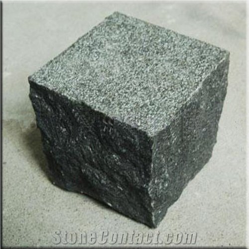 Black Basalt Cobble Stone China Black Basalt