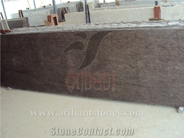 Ashoka Brown Granite Slabs, Polished Brown Floor Tiles