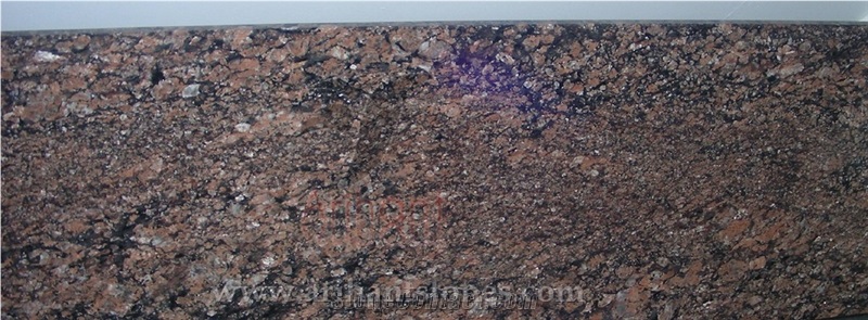 Coral Brown Granite Slabs, Brown Tiles, Polished Floor Tiles