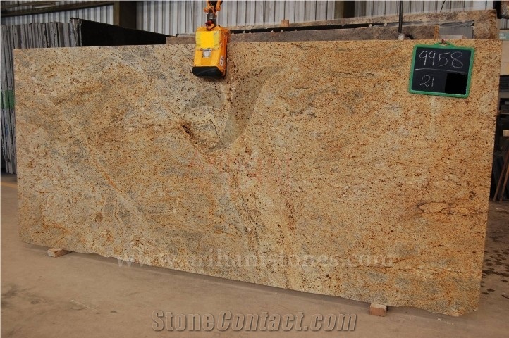Kashmir Gold Granite Slabs, Yellow Granite Tiles & Slabs India
