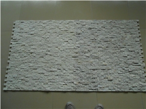 China Crystal White Marble Mosaic, White Marble Split Face Mosaic,White Marble Linear Strips Mosaic