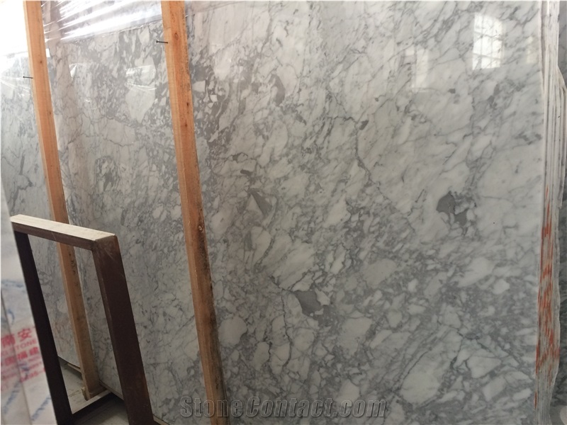 Bianco Carrara White Marble Slabs Tiles, Italy White Marble Panel Villa Interior Wall Cladding,Hotel Floor Covering Skirting for Pattern-Gofar