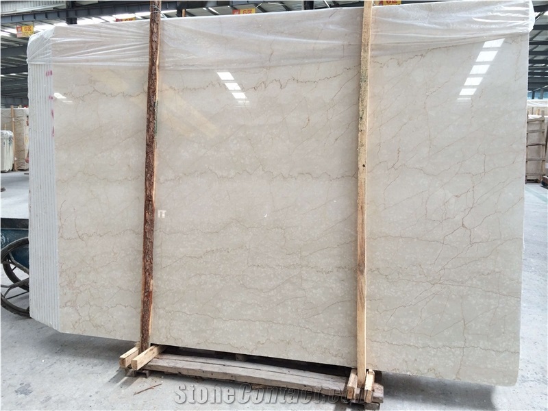 Botticino Classico Beige Marble Slabs Tiles, Italy Beige Marble Panel Villa Interior Wall Cladding,Hotel Floor Covering Skirting for Pattern-Gofar