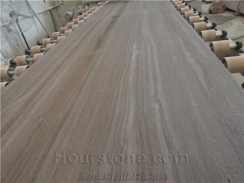 Athens Coffee Wooden Marble Slabs 2cm, China Brown Marble