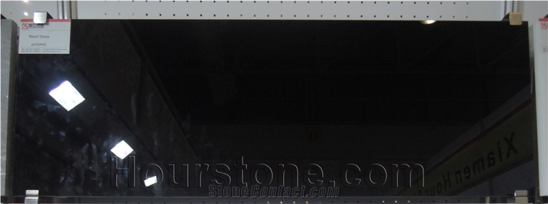 Crystallized Black Glass Stone/Artificial Stone/Pure Black Stone/Glass Stone Panels
