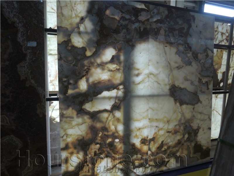 Multicolor Onyx ,Iran Tiles & Slabs,Book Matching