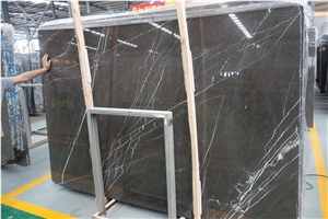 Pietra Gray Marble Slabs & Tiles, Iran Grey, Dark Grey Marble for Wall and Floor Covering