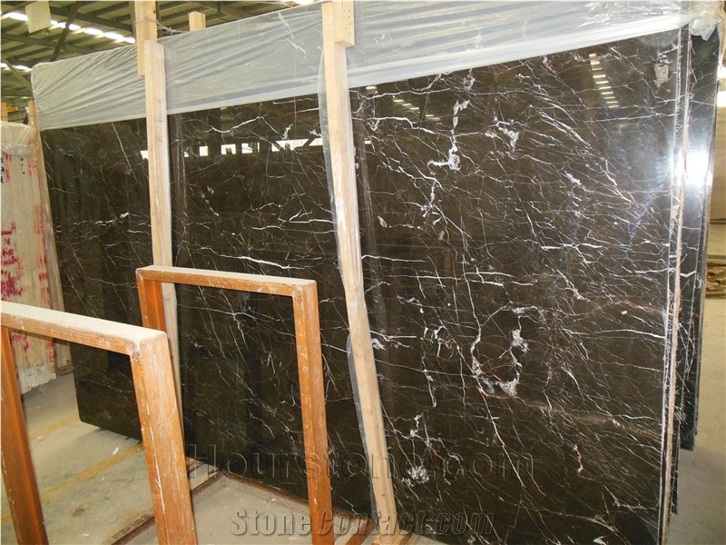 St.Laurent Brown Gx Marble Slabs & Tiles, Guangxi Marble, Polished, Chinese Laurent Brown Marble, for Wall Covering, Floor Covering, Building and Decoration