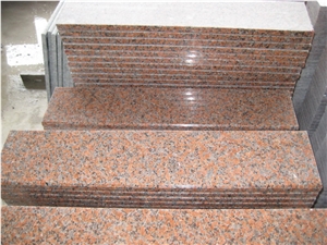 China Grey Granite Stairs & Steps, Stair Riser, Stair Treads