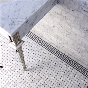 Bianco Carrara Italian Marble Tiles Polished or Honed