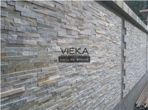 Beige Yellow Slate Mix P014b-5 Culture Stone/Wall Panel/Ledgestone/Stacked Stone/Veneer for Wall Cladding 60x15cm Retangle
