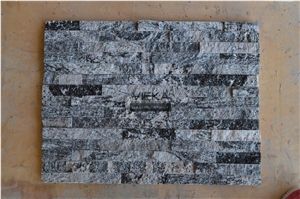 Black and White Quartzite China Wall Panel Nature Culture Stone/Stacked Stone/Veneer 60x15cm Rectangle
