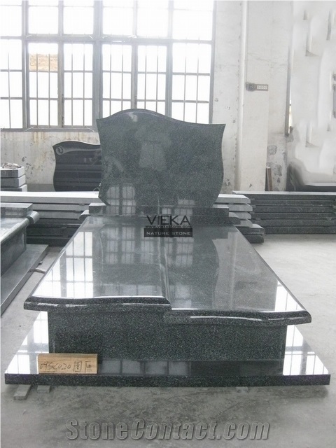 Black Granite Tombstone & Monument,Memorials,Gravestone & Headstone Export to Poland