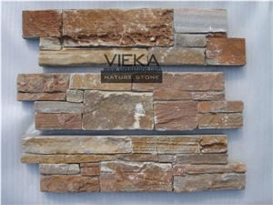 China Cement Culture Stone Wall Panel Ledge Stone/Veneer/Stacked Stone for Wall Cladding Cp004
