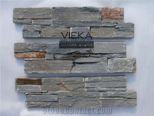 China Cement Culture Stone Wall Panel Ledge Stone/Veneer/Stacked Stone for Wall Cladding Cp005