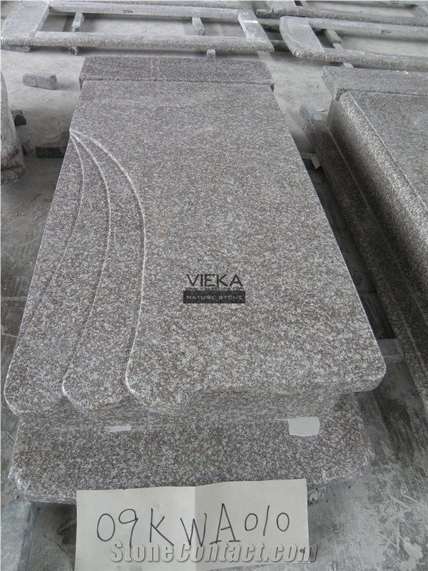 G664 Granite Tombstone & Monument,Memorials,Gravestone & Headstone Export to Poland wave cover plate