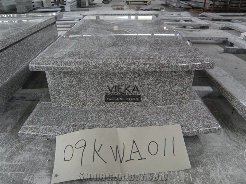 G664 Granite Tombstone & Monument,Memorials,Gravestone & Headstone Poland style China Luna Pearl luoyuan red Ruby Red Vibrant Rose Violet Purple Pearl Cover plate Poland
