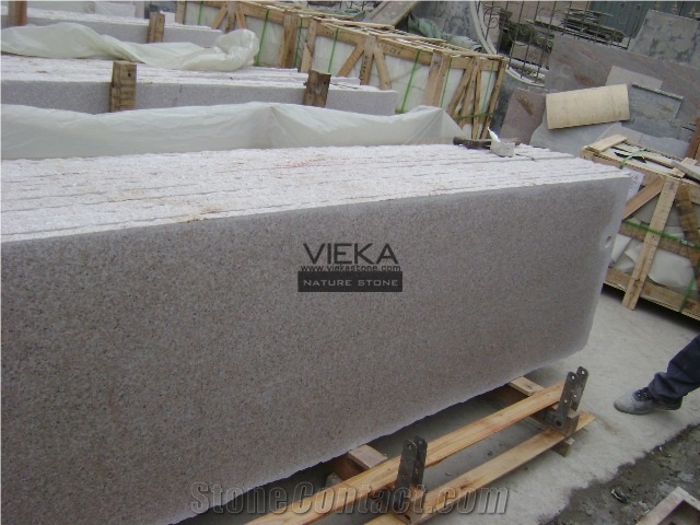 G681 Chinese Granite Flamed Polished Tile & Slab for Windowsill,Stair,Cut-To-Size Stone countertop monument exterior interior Wall Floor Covering China Rose Pink,Shrimp Pink Xia Hong Sunset Red