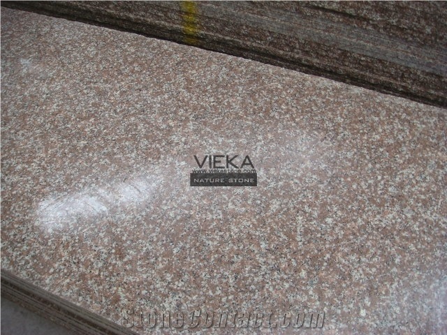 G687 Chinese Granite Flamed Polished Tile & Slab for Windowsill,Stair,Cut-To-Size Stone countertop monument exterior interior Wall Floor Covering China Gutian Red Taohua Hong Peach Blossom 