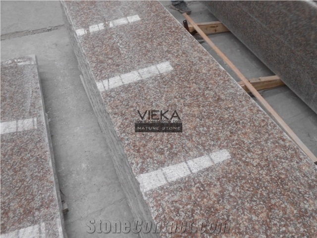 G687 Chinese Granite Flamed Polished Tile & Slab for Windowsill,Stair,Cut-To-Size Stone countertop monument exterior interior Wall Floor Covering China Gutian Red Taohua Hong Peach Blossom 