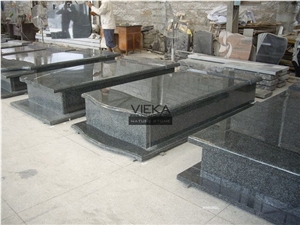 G699 Granite Tombstone & Monument,China Black Granite Gravestone & Headstone Export to Poland