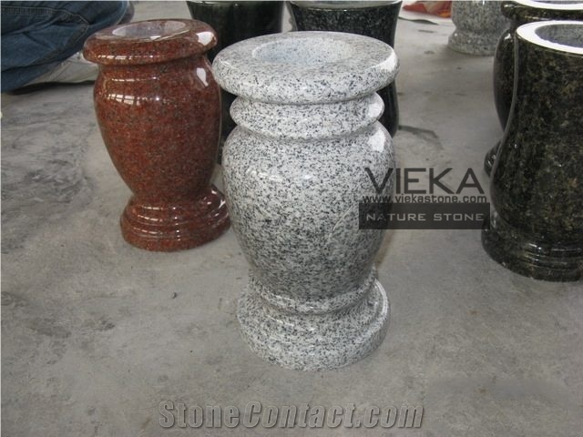 Granite Tombstone Monument Memorials 018 Vase