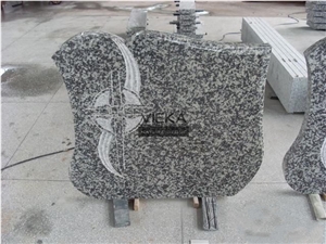  Granite Tombstone & Monument,Memorials,Gravestone & carve cross Headstone Export to Poland G439