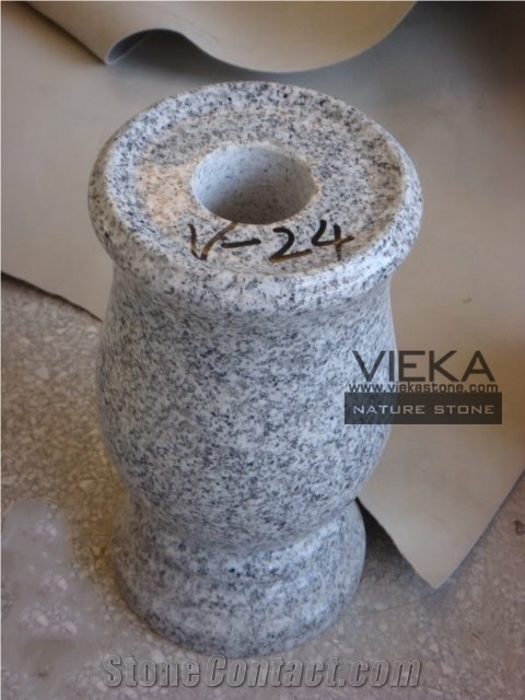 Grey Granite Tombstone Monument Memorials 054 Urn, Vase & Bench