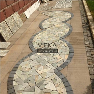 Irregular Random Flagstone Paving Stone Landscape Easy-Installed
