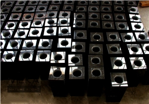 Shanxi Black Granite Tombstone Monument Memorials 028 Urn, Vase & Bench