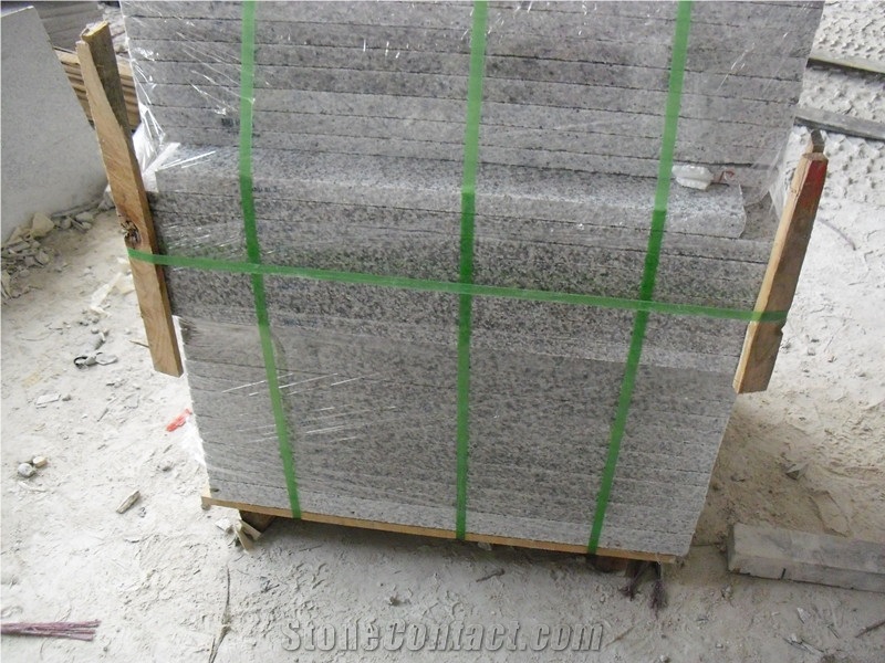 Cheap G665 Granite White Stairs and Tiles