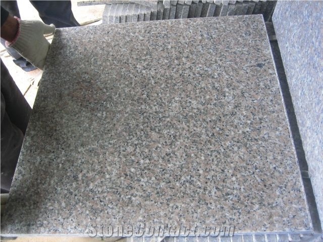G635 Rosa Gamma Granite Tiles and Stairs