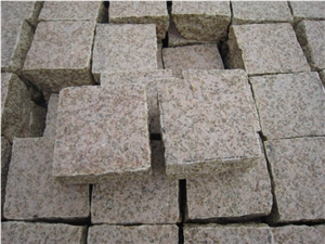 G682 Granite Cobble Stone,China Yellow Granite Cube Stone & Paver Stone