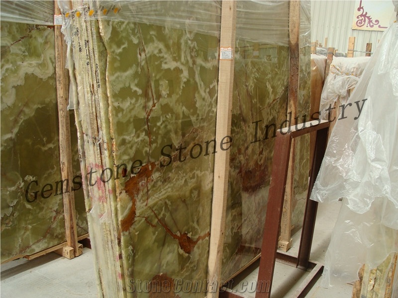 Green Onyx Slabs Chinese Manufacturer, Pakistan Green Onyx Slabs & Tiles