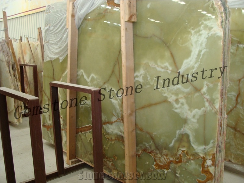 Green Onyx Slabs Factory Direct Sale, Pakistan Green Onyx Slabs & Tiles