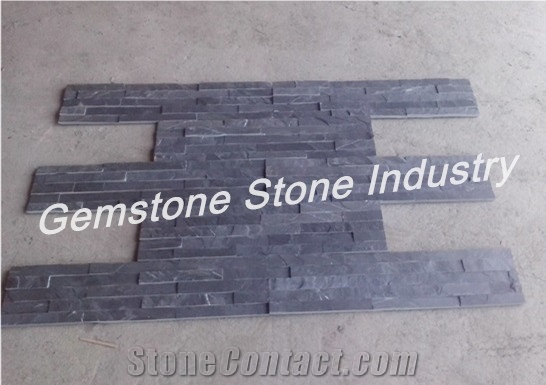 Hebei Natural Split Surface Slate Paper Box and Wood Crates Packing,China Black Slate Cultured Stone