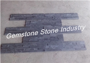 Hebei Natural Split Surface Slate Paper Box and Wood Crates Packing,China Black Slate Cultured Stone
