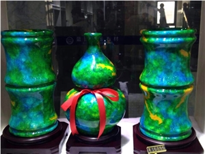 Interior Design Onyx Vases and Pots Multicolor