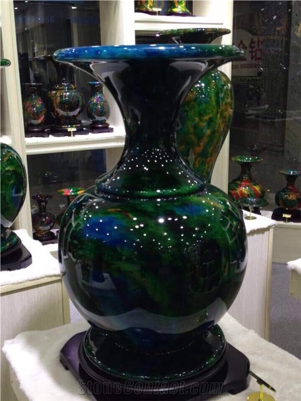 Onyx Home Decor Multicolor Onyx Vase