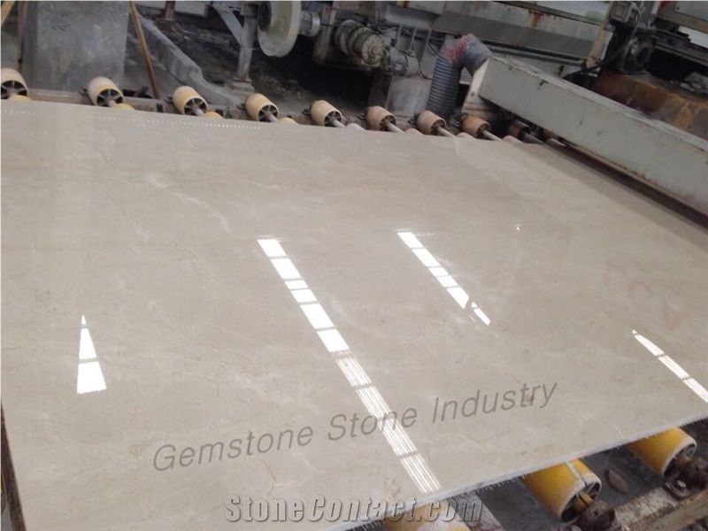 Popular Cream Marfil Marble Slabs and Thin Tiles Price