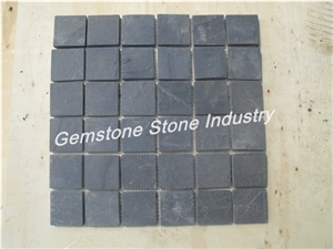 Slate Tile Paste House Decor, Hebei Black Slate Cultured Stone