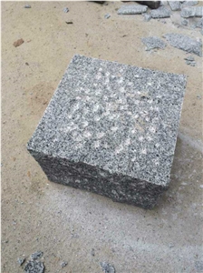 G614 Granite Cobble Stone & Cube Stone, Natural, Flamed, Sandblast Surface, Sizes Can Be Customized
