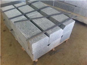 G623 Granite Paving Stone, China White Granite Kerbstone, Flamed/Sandblast/Natural Surface