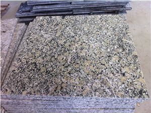 Golden Diamond Granite Tiles & Slabs, Polished/Honed/Flamed/Bush Hammered/Sandblast Brazil Yellow Granite