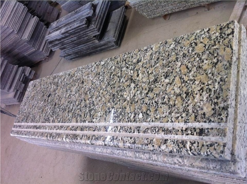 Golden Diamond Granite Tiles & Slabs, Polished/Honed/Flamed/Bush Hammered/Sandblast Brazil Yellow Granite